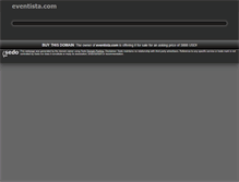 Tablet Screenshot of eventista.com